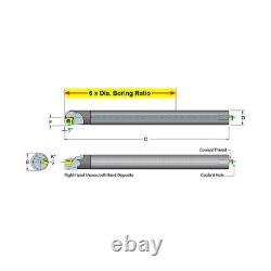 Dorian Tool E10M-SCLPR-2 Carbide Shank Indexable Boring Bar, 59647