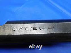 Kennametal 1 1/2 Shank Dia B-37-12 Indexable Boring Bar Cnm 432 Inserts 1.5 USA